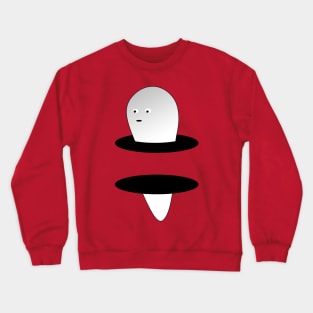 Cute ghost extraterrestrial creature travelling through portals Crewneck Sweatshirt